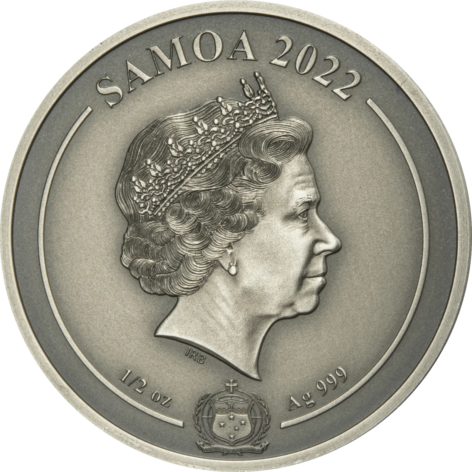 samoa moneta 1 dollar serii vikingi 2022 goda avers 1