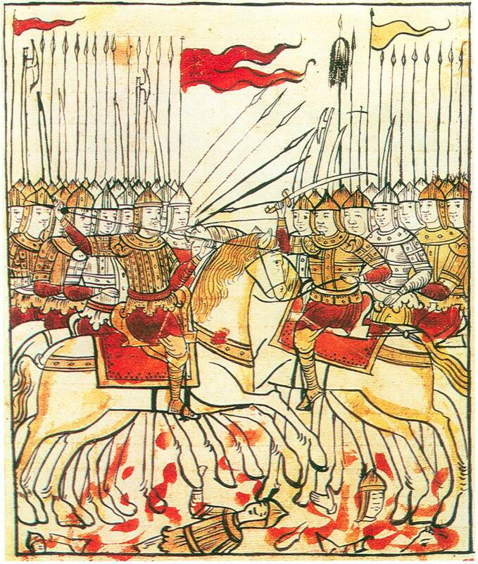 battle of kulikovo 17th century miniature