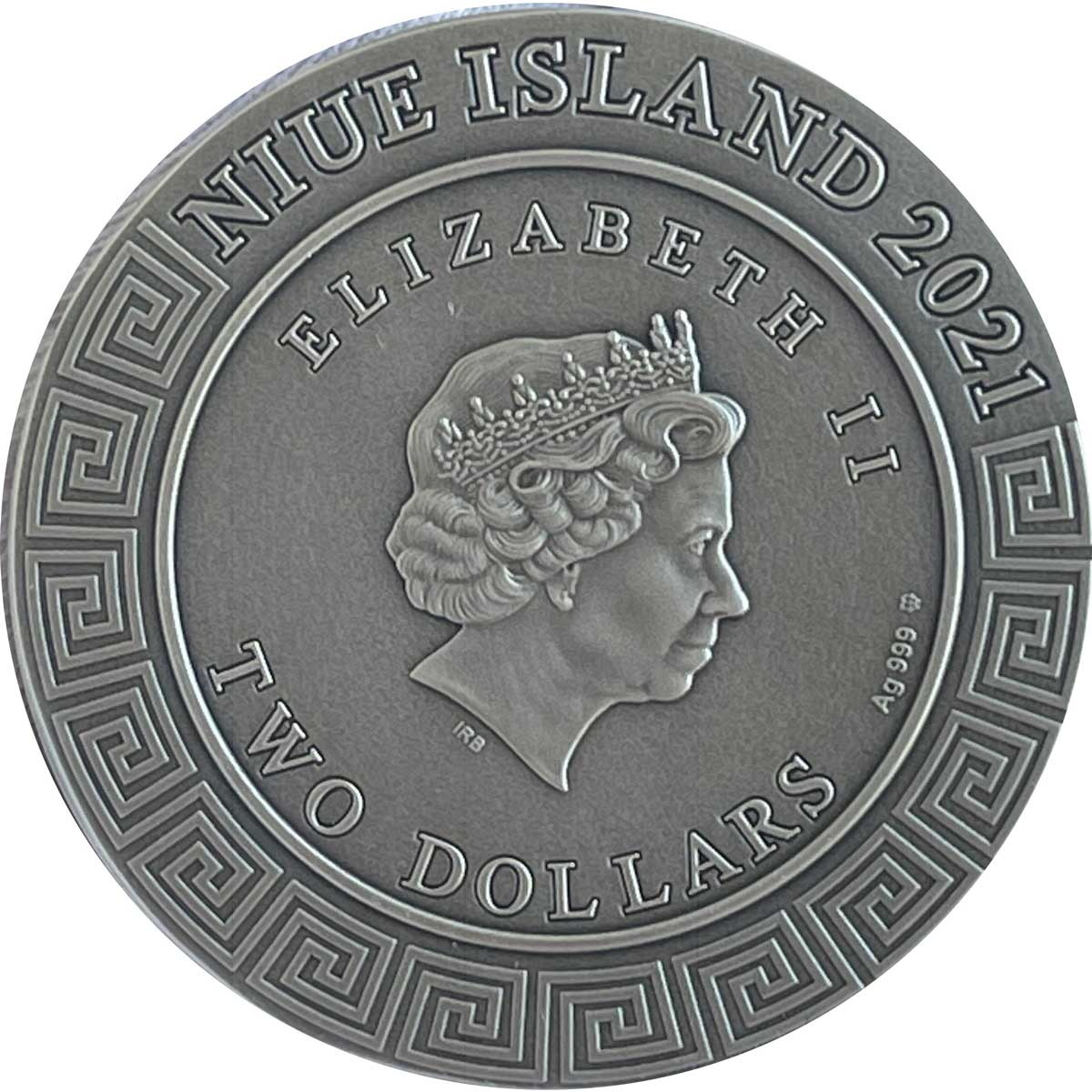 niue moneta 2 dollara gerakl avers