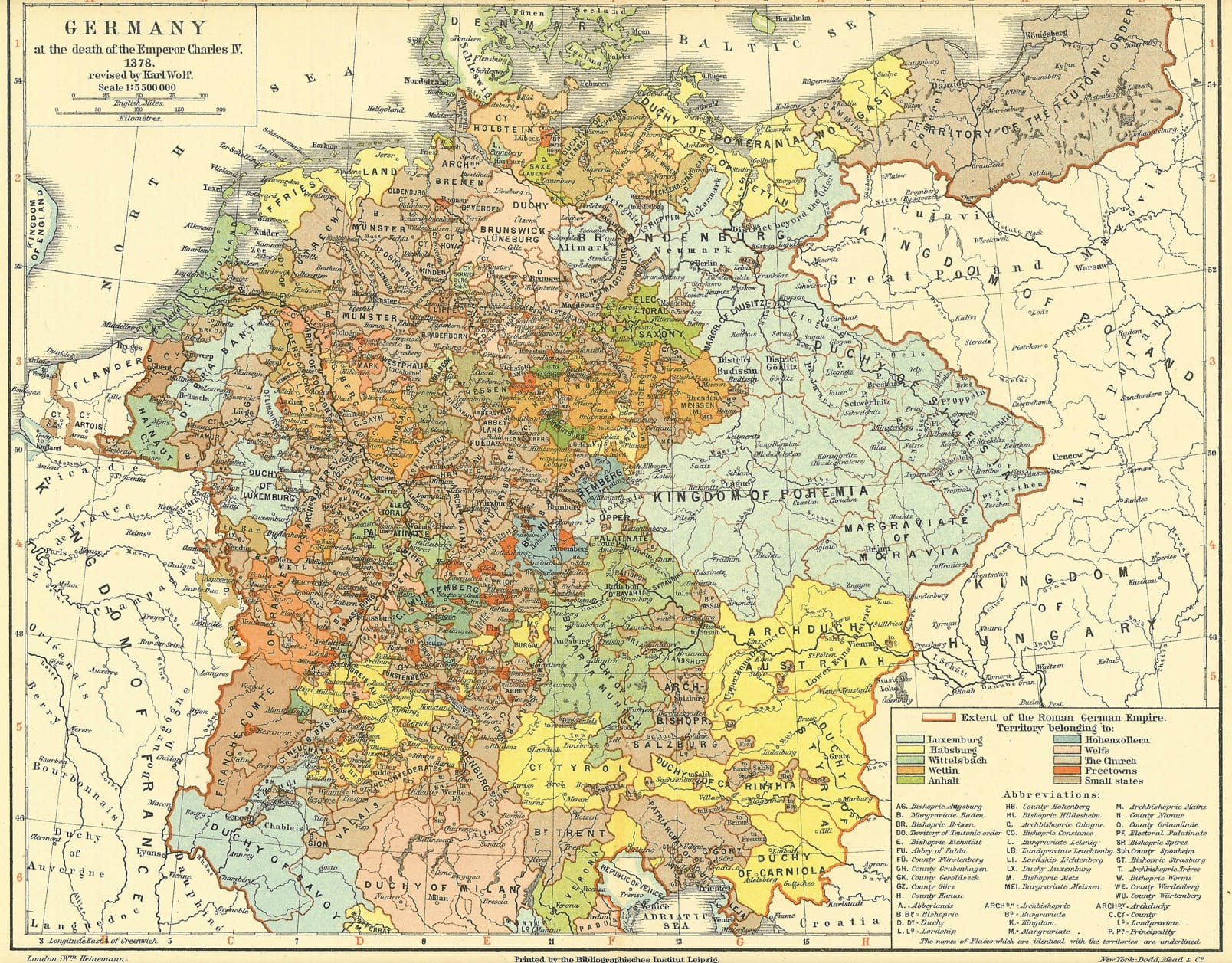 germany 1378 map