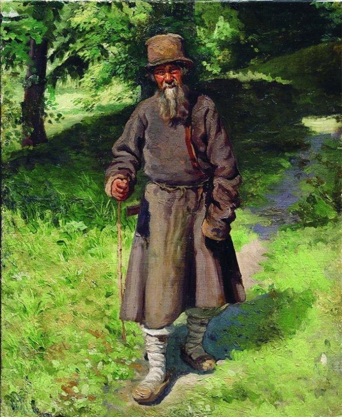 yaroshenko krestyanin v lesu 1880