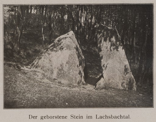 der geborstene stein im lachsbachtal 1912 1922